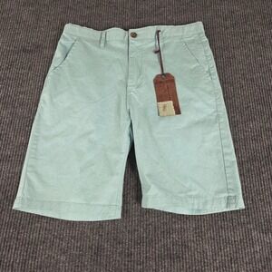 Hudson and Barrow Mens Sea Foam Chino Shorts Style HB7007 Size 32